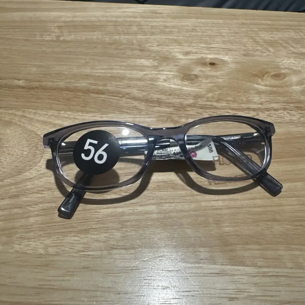 Flower Eyeglasses Frame Women's 6003 Maggie Blue Full Rim Rectangular 50-19-140